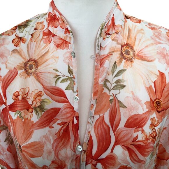 H&M V-Neck Balloon-Sleeved Feminine Romantic Summer Floral Flared Mini Dress S - Picture 4 of 16